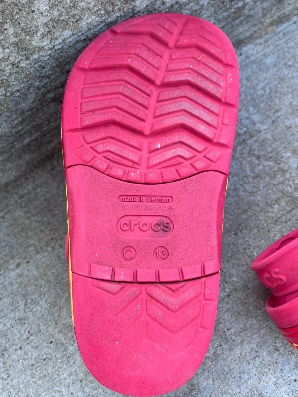 Crocs Lightning McQueen Size 13